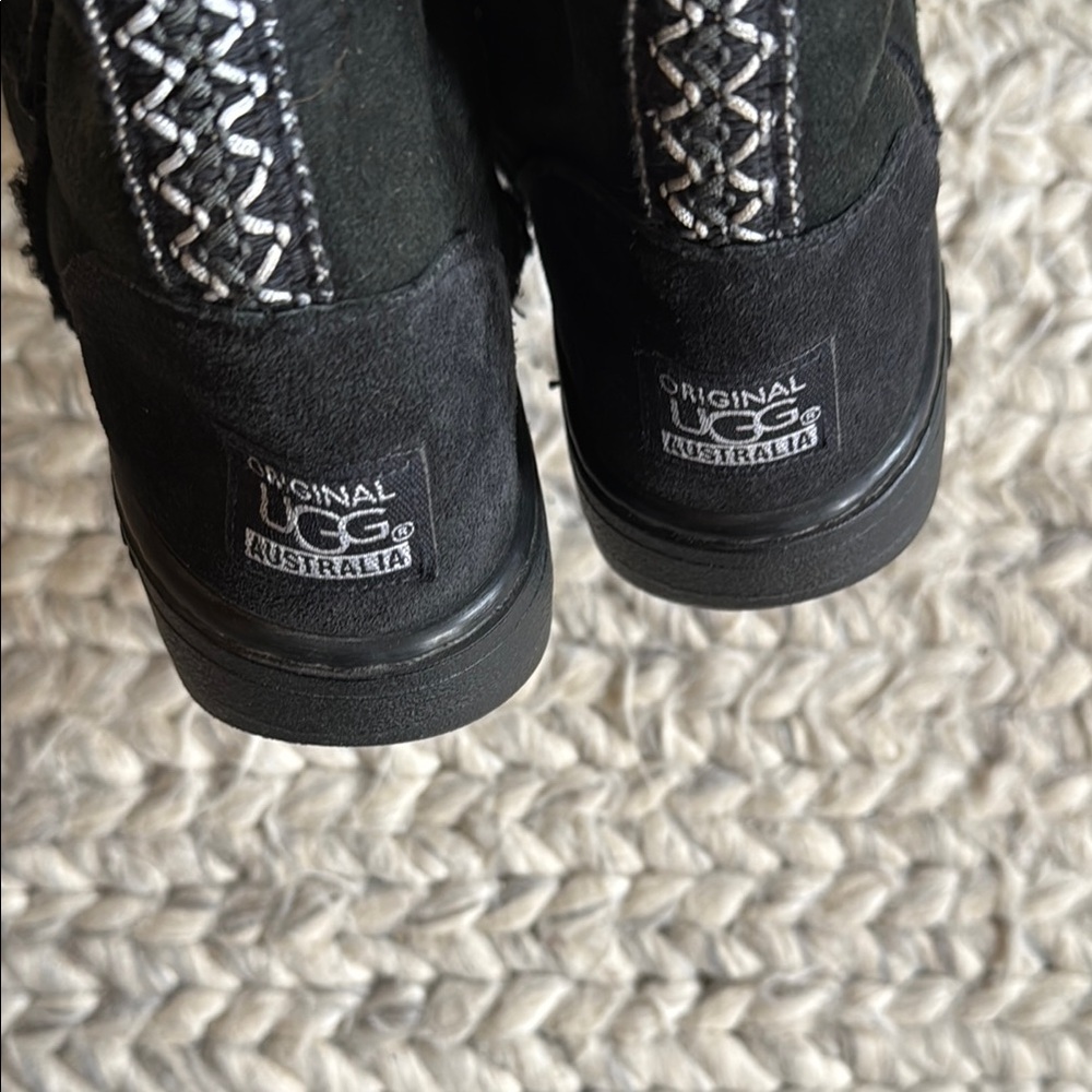 UGG Black Suede Boots - Picture 8 of 9